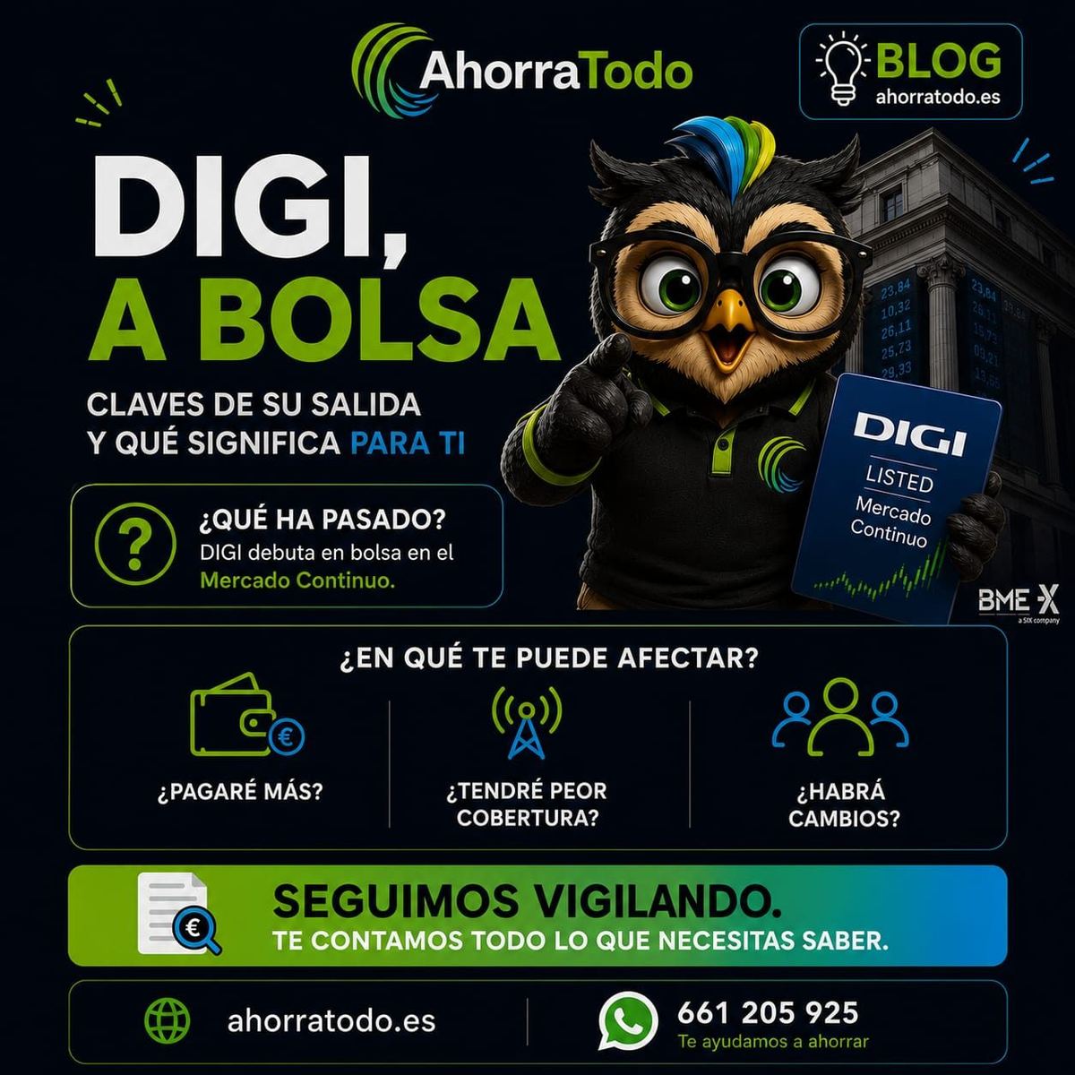 DIGI, la salida a bolsa